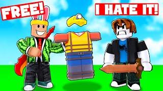 i GIFTED noobs FREE KITSTHEY GOT MAD bedwars [upl. by Lantz]