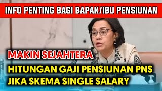 Hitungan Gaji Pensiunan PNS jika Skema Single Salary Diberlakukan [upl. by Nivrag]