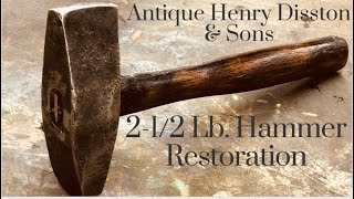 Rare Disston Saw Doctor Hammer  Hammer Restoration  Henry Disston amp Sons Saw  Tool Restoration [upl. by Pincas]