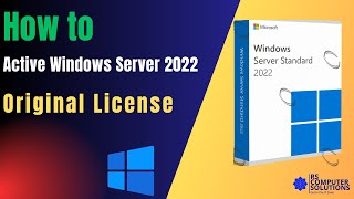 How to Active Windows Server 2022 with a License Key  Microsoft original License [upl. by Maurizio]