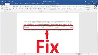 Fix spacing in a modified justify format paragraph in Word Remove The White Space Between Words [upl. by Niggem286]