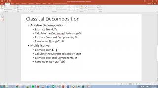 R09 Simple Time Series Classical Decomposition [upl. by Denna]