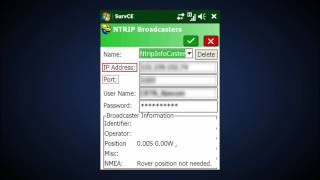 NavCom SurvCE Link Device Ntrip Data Collector Internet [upl. by Skylar]