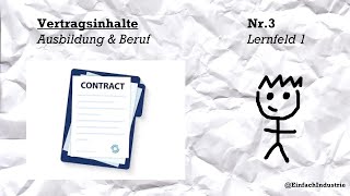 Arbeitsvertrag einfach erklärt  Lernvideo für Industriekaufleute LF 1 Ausbildung amp Beruf [upl. by Tandie]