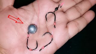 Running Sinker Rig  A different Fishing Knot than usual with 3 Hooks‼️ [upl. by Niltiac808]