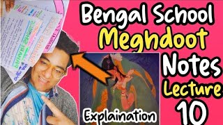 Meghdoot  Bengal School Of Miniature Painting  CBSE  Class12  Painting  Lecture10 [upl. by Acinat]