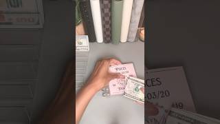 Birthday Binder🎁 ASMR budgetbinder savings cashstuffing savingschallenge trending budget [upl. by Kilah]