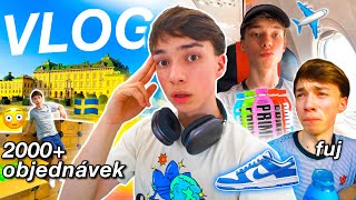 VLOG Let do Švédska Nové Boty 2000 Objednávek Ochutnávka Prime Podzimní Haul ABBA Boba [upl. by Muhan]