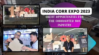 India Corr Expo 2023 I Latest Machineries I Boxfolding industry [upl. by Repsac]