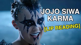 JoJo Siwa  Karma Lip Reading [upl. by Annoyt]