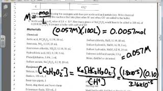 Preparation and Properties of Buffer Solutions Lab Explanation [upl. by Sidran]