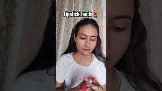 how to overline lips correctly 😻 overline lips lipstick hack shorts video Jyotikayth [upl. by Dambro551]