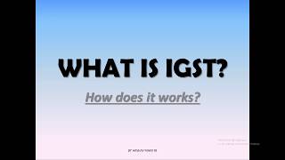 What is IGST  How does IGST works [upl. by Adiam]