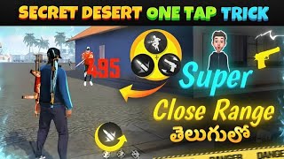 Desert Eagle Super Fast Headshot Trick in Telugu🤯😱  Secret Desert Eagle Tips and Tricks🔥 [upl. by Occer]