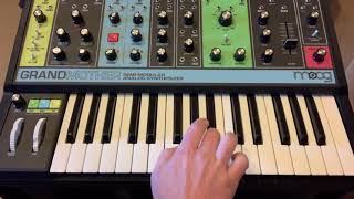 Moog Grandmother Funk Bass line 1 [upl. by Okiruy]