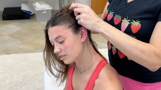 Oil Head Massage  SCALP Cracks  Relaxing Full Body Crunches [upl. by Blayne]