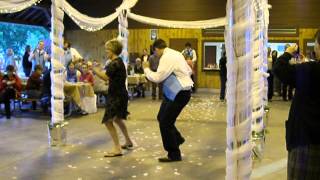 Mother amp Son funny wedding dance  Jordan amp Liz Meyer [upl. by Ellehcsar]