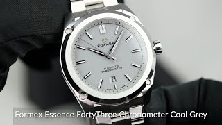 Formex Essence FortyThree Chronometer Cool Grey [upl. by Einnoc]