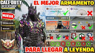 EL MEJOR ARMAMENTO PARA LLEGAR A LEYENDA MAS RÁPIDO Y FÁCIL EN COD MOBILE  EL ARMAMENTO MAS ROTO¡¡¡ [upl. by Benge]