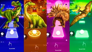 T Rex vs Brontosaurus vs Stegosaurus vs Pteranodon  Coffin Dance [upl. by Attirb]