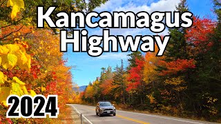 Peak Fall Foliage along Americas Most Scenic Byway  Kancamagus Highway 2024 [upl. by Ahsya]