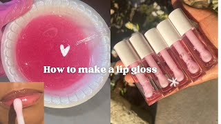 How to make a Lip Gloss  beginner Friendly [upl. by Hgielsel750]