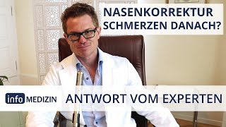 Schmerzen nach Nasen OP  info Medizin Expertenantwort Dr Kiermeir [upl. by Stacee]