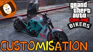 GTA ONLINE  DLC BIKERS  CUSTOM MOTOS amp VISITE DU QG BIKERS [upl. by Areema]