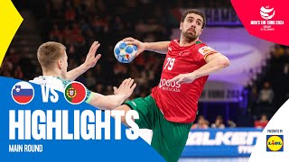 BEST PERFORMANCE of the tournament😨  Slovenia vs Portugal  Highlights  Mens EHF EURO 2024 [upl. by Cudlip]