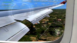 FSX HD 1080p  Flight Simulator X Ezeiza Ministro Pistarini Intl 747 Virgin Atlantic landing [upl. by Thornie]