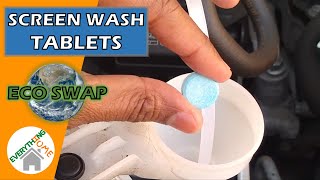 Car Screen Wash Tablets Review  LESS PLASTIC  LESS £££  Suitable To 5 Celsius [upl. by Anaila]