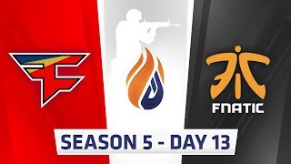 ECS Season 5 Day 13  Faze vs Fnatic  Overpass [upl. by Billy]