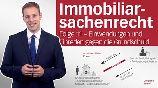 Grundschuld 2 – Einwendungen und Einreden  Immobiliarsachenrecht  Folge 11 [upl. by Enelcaj]