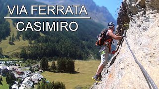 La panoramica Ferrata Casimiro  Rhêmes ND diff PD Poco difficile  Valle dAosta [upl. by Adnotal]