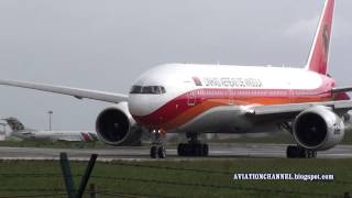 TAAG Linhas Aéreas de Angola  Boeing 777200ER Takeoff Lisbon to Luanda Angola [upl. by Nitsu]