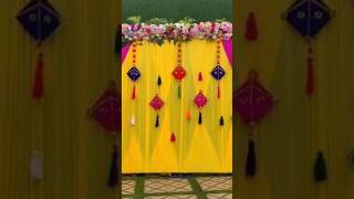 Haldi decoration ideas youtube diy craft haldi viralvideo trending shorts reels decoration [upl. by Yeliah]