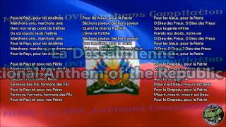 Haiti National Anthem quotLa Dessaliniennequot with music vocal and lyrics French wEnglish Translation [upl. by Mandelbaum290]