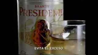 Comercial brandy Presidente 1995 México [upl. by Yadseut761]