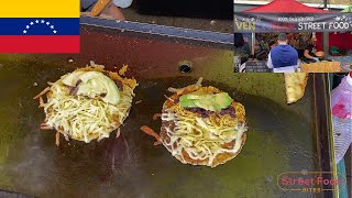 Venezuelan Arepas in London  Venezuelan Street Food [upl. by Norbert]