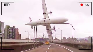 Most Terrifying Plane Crashes Caught On Camera [upl. by Yared]