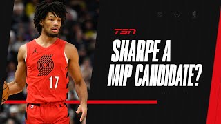 Could Canadian Sharpe win NBAs MIP award [upl. by Eileme]