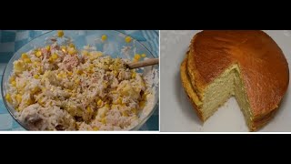 Salade composée riz thon et gâteau noisettes cookeo et extra crisp pour un repas complet [upl. by Yelsnit357]