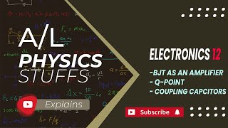 BJT as Amplifier  Qpoint  Coupling capacitors Electronics  12 [upl. by Ecyoj519]