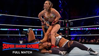 FULL MATCH  Ronda Rousey amp The Bella Twins vs The Riott Squad WWE Super ShowDown 2018 [upl. by Naegem93]