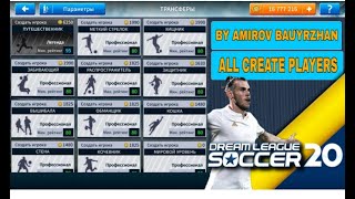 Dream league soccer 2019 Unlimited Create players Create player full position in Dls19 by AmirovB [upl. by Dirtsa941]