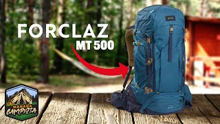 Morral de 50  10 litros de trekking para hombre forclaz air mt 500 azul [upl. by Weidman]