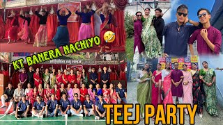 Tareli Chelibetilai Teej party  Tareli Sanskritik Pariwar  Rohit Gurung [upl. by Eceerahs]