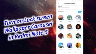 Change Lock screen Wallpaper Automatically in Redmi Note 5 [upl. by Ecinnaj]