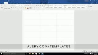 How to Add a Page to a BuiltIn Avery® Template in Microsoft® Word® [upl. by Menard156]