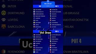 Ucl draw who will win [upl. by Lesya]